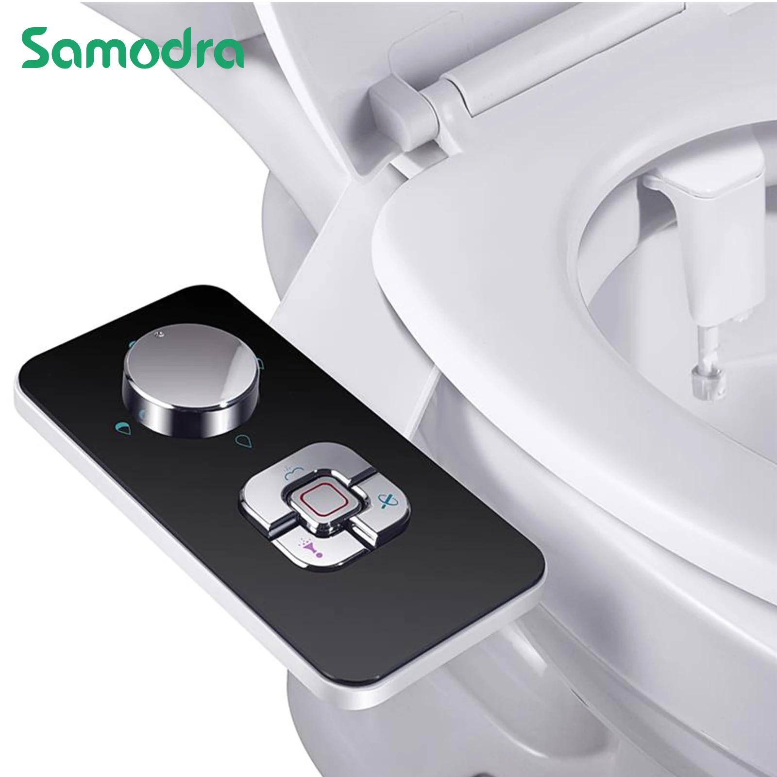 Bidet Toilet Seat Attachment Ultra-thin Non-electric Self-cleaning Dual Nozzles Frontal & Rear Wash Cold Water Personal Hygiene 1 Bidet Toilet Seat Attachment Ultra-thin Non-electric Self-cleaning Dual Nozzles Frontal & Rear Wash Cold Water Personal Hygiene 1