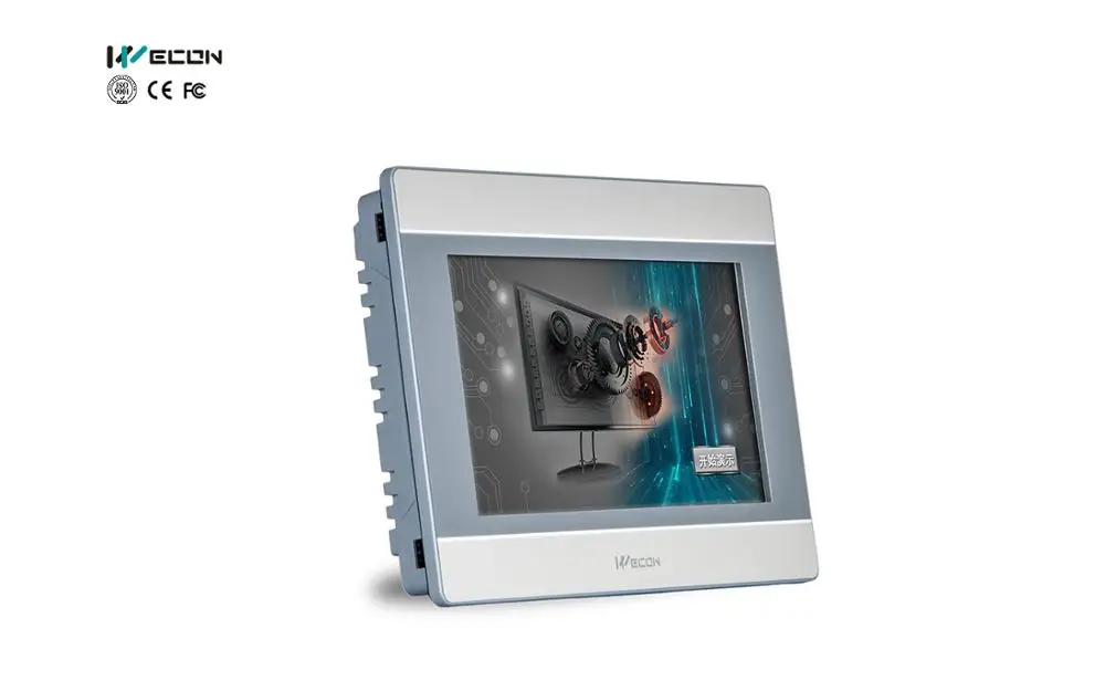 WECON LEVI2070D ЦП 32 бит 300 МГц RISC 128M FLASH DDRAM 800 × 480 TFT LCD COM1:RS485/RS422 COM2:RS232 USB