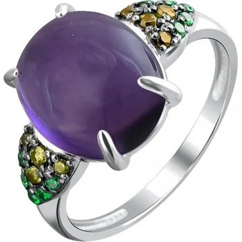 

Jewelry Tradition ring with amethyst and cubic zirconia