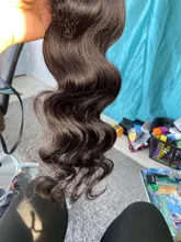 Extensiones de cabello humano con ondas corporales, cierre de encaje, cabello brasileño Remy, ondulado, 3/4 mechones con cierre, extensión de 30 pulgadas