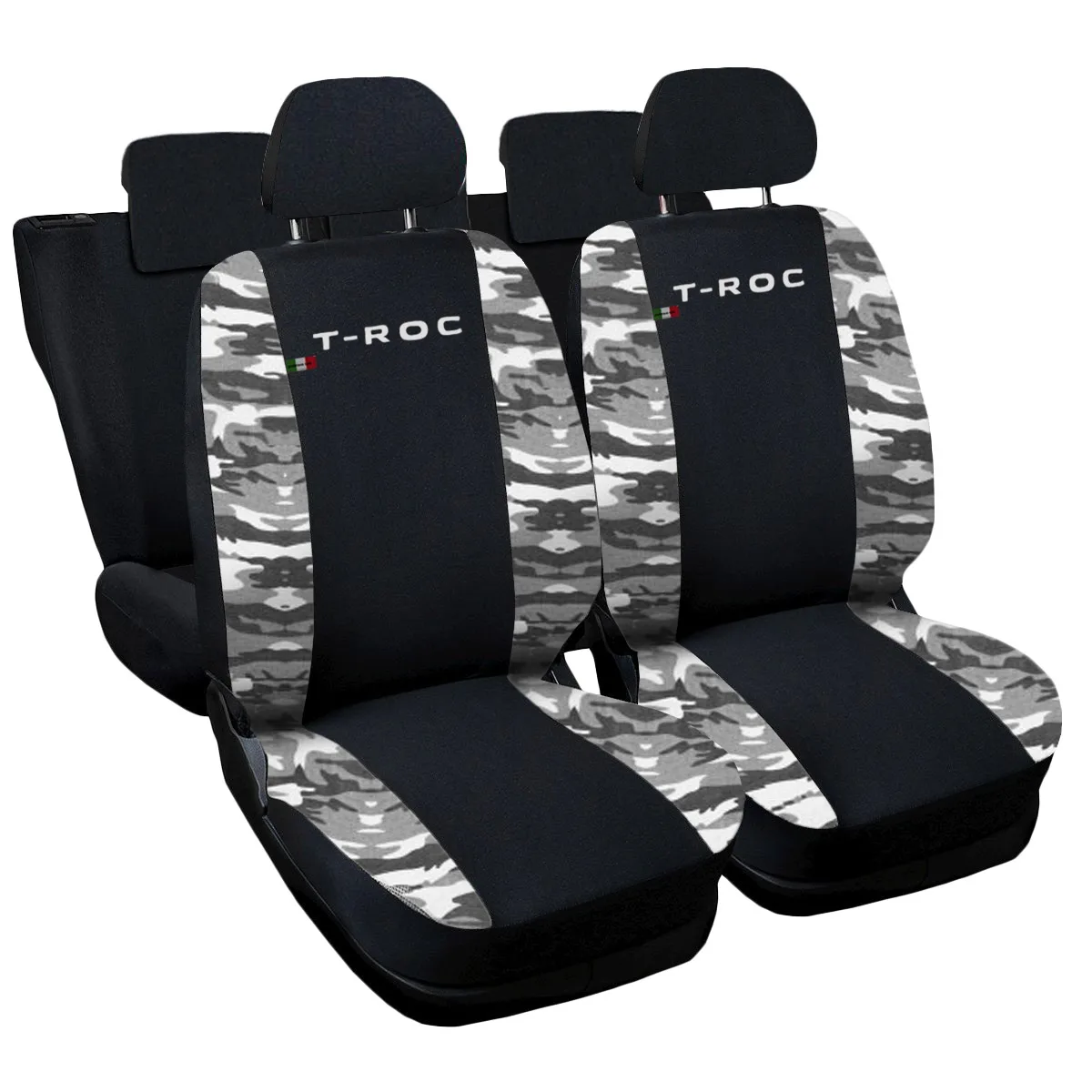 Lupex Shop Seat Covers Black/Light Grey 