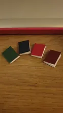 4 unidades/juego de Mini Libros en miniatura para casa de muñecas, accesorios para muebles, 1/12