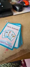 Tarjeta de aprendizaje de palabras en inglés para niños, juguete educativo Montessori de bolsillo para aprendizaje de palabras