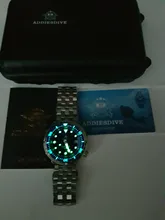 Ceramic Bezel Mechanical-Watch Dive Watches Tuna NH35 300M BGW9 Man Addies Luminous