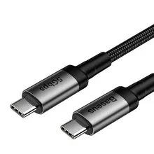 Кабель Baseus Cafule series cable Type-C PD3.1 Gen2 100W(20V/5A) 1m Gray+Black