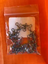 20 piezas giratorio de 3 vías para pesca con conector de peces, señuelo para anzuelo, accesorios de aparejos
