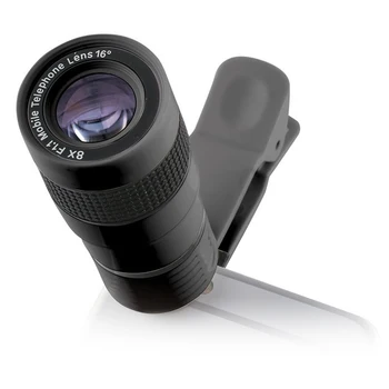 

Lens for Smartphone KSIX Clip & Zoom 8x F/1.1 Black