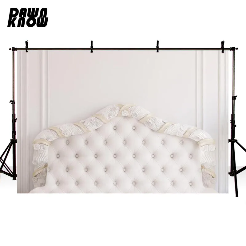 DAWNKNOW Photography Background Baroque Backdrops Bed Headboard Tufted Tapestry Wedding Stage Party Photo Props Studio F2515 | Электроника