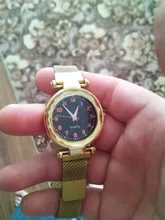 Reloj de pulsera de cuarzo con diamantes de imitación para mujer, cronógrafo de lujo con diseño de estrellas magnéticas, a la moda