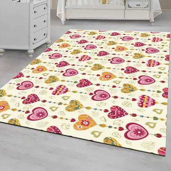 

Heart Patterned Carpet ,Non Slip Floor Carpet,Teen's Carpet,Turkish Rug