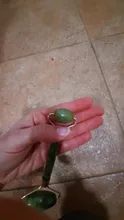 Rodillos de piedra de Jade para masaje Facial, Piedra Rosa de cuarzo Natural, para adelgazar la barbilla, estiramiento Facial, cuidado de la piel