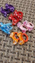 10Pcs Polka Dots Bow Hair Ring Rope Elastic Hair Rubber Bands Hair Accessories for Girls