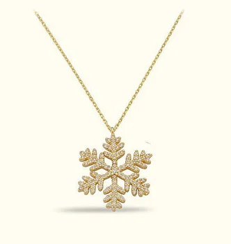

Snowflake Gold Necklace 02-374-K0666
