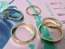 5 unids/set nuevo de moda de oro rayo onda Anillos anillo de dedo ajustable para mujeres chica regalos de Anillos Mujer anillo de la joyería