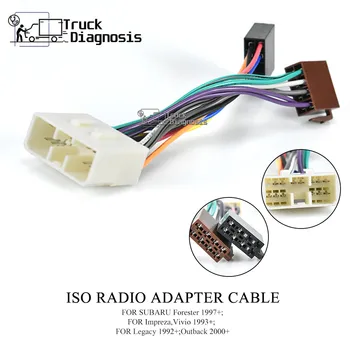 

12-021 ISO Radio Adapter CABLE for SUBAR U 1992+ RENAULT Traffic 2014+ Vivio 1993+;Legacy 1992+;Outback 2000+