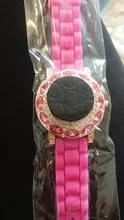 UTHAI-Reloj de pulsera CQ19 para niños, relojes de cuarzo para niñas, caballo de la bestia de dibujos animados, regalo de correa de silicona, rojo rosa