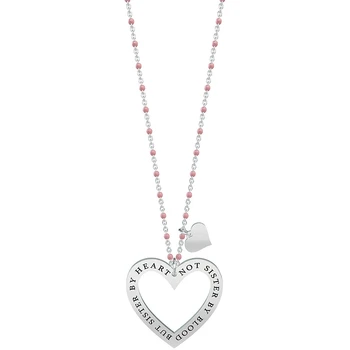 

KIDULT 751011 316L Steel Necklace Not Sister by Blood but Sister by Heart