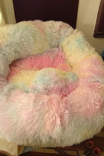 Cushion Nest Sofa Pet-Products Dogs-Basket Cat-House Animals Sleeping Cat Round Plush