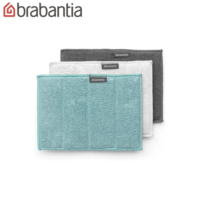 Салфетка для уборки Brabantia из микрофибры 16х22см набор 3 шт. 117725 | Дом и сад