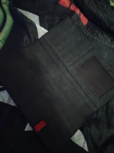 Carteira-cartera fina de 0,5 cm para hombre, billetera masculina de cuero natural suave