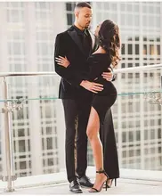 Chaqueta larga entallada de color sólido para otoño e invierno, chaqueta de negocios informal, S-5XL