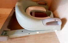 Asiento para orinal plegable para bebés, silla con respaldo de entrenamiento, con escalera para dar pasos, taburete para niños y niñas, inodoro seguro