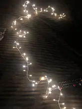 Lights Led-String Battery-Operated Firecracker Fairy Party Copper-Wire Christmas-Window