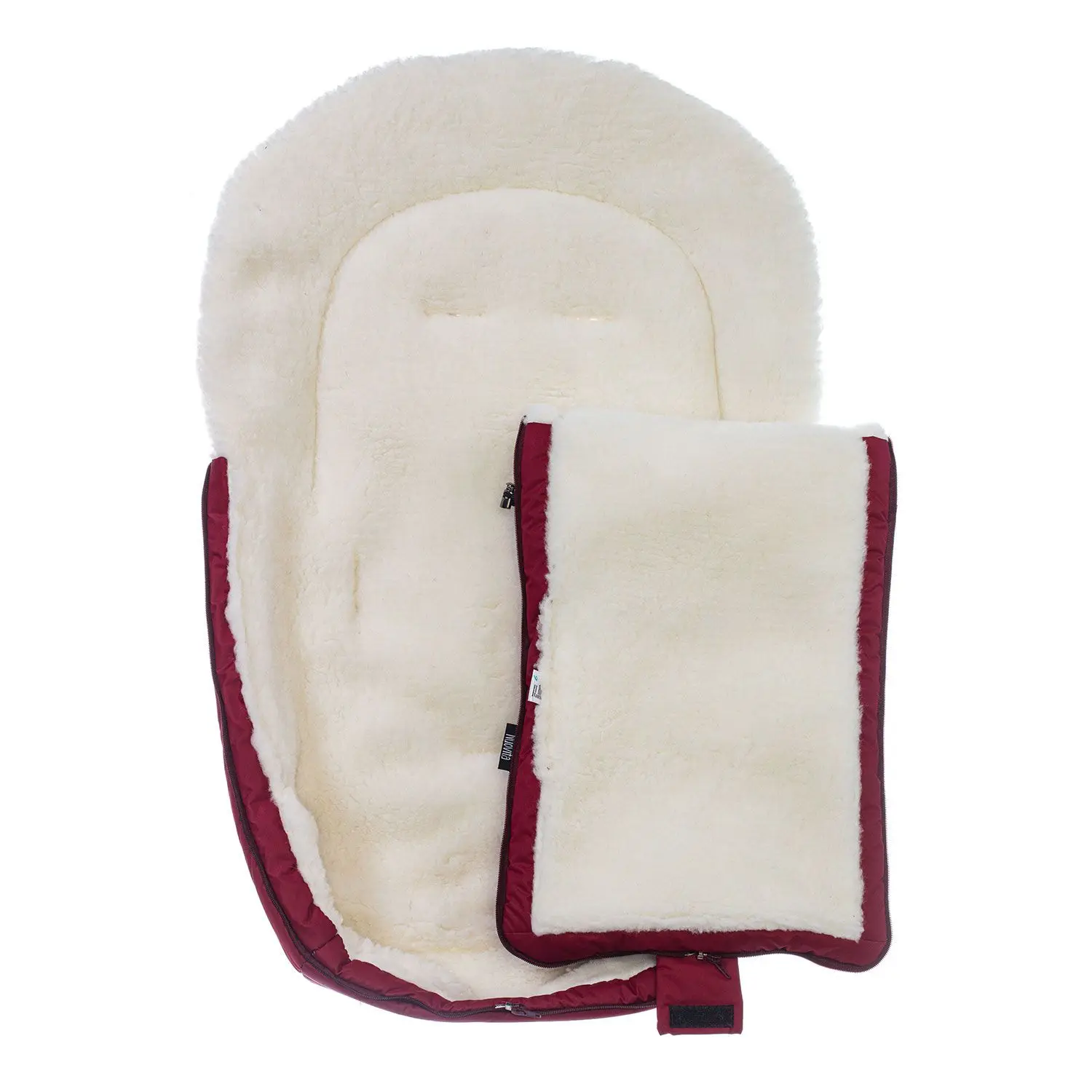 Конверт зимний меховой Nuovita Tundra Bianco(Bordo/Бордовый