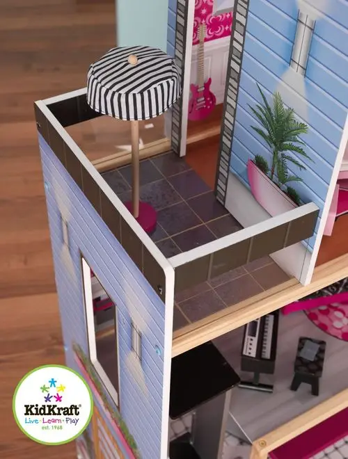 Большой искрометный кукольный дом для Барби "Сияние"(Sparkle Mansion) с мебелью 30 элементов домик для кукол