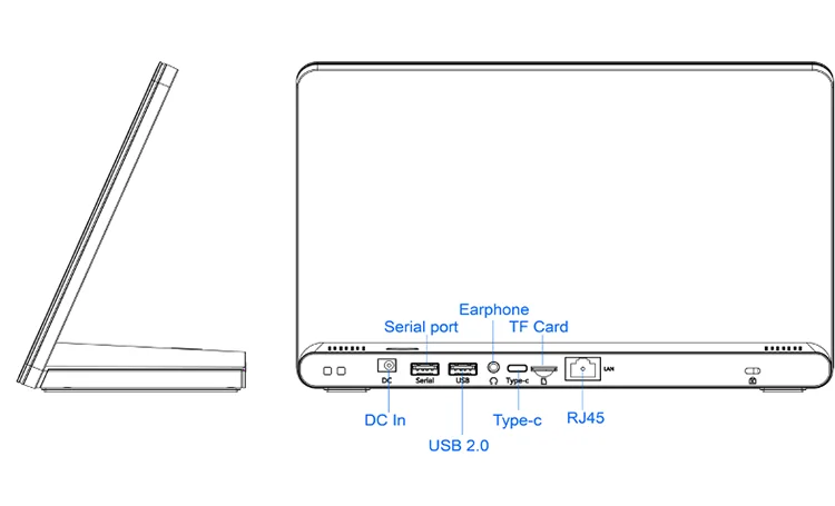 10 Inch Tablet PC Desktop - RK3128, Android 6.0, 1GB DDR3, 16GB Flash, WiFi, RJ45, BT, USB, Type-C, Serial with LED Indicator Description Image.This Product Can Be Found With The Tag Names Automotive, Beauty Health, Computers Electronics, Fashion, Home Garden, Online shopping, Phones Accessories, Toys Sports, Weddings Events