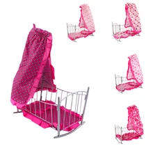 Best Price Doll Cradle-Toys for Children-Cradle for Doll-Bed Rocking for fits 18 Inch Doll BUGGY BOOM Loona collection.