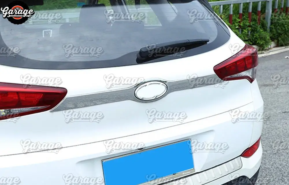 Trim strip of fifth door case for Hyundai Tucson- ABS plastic molding 1 set / 1 pcs decoration car styling