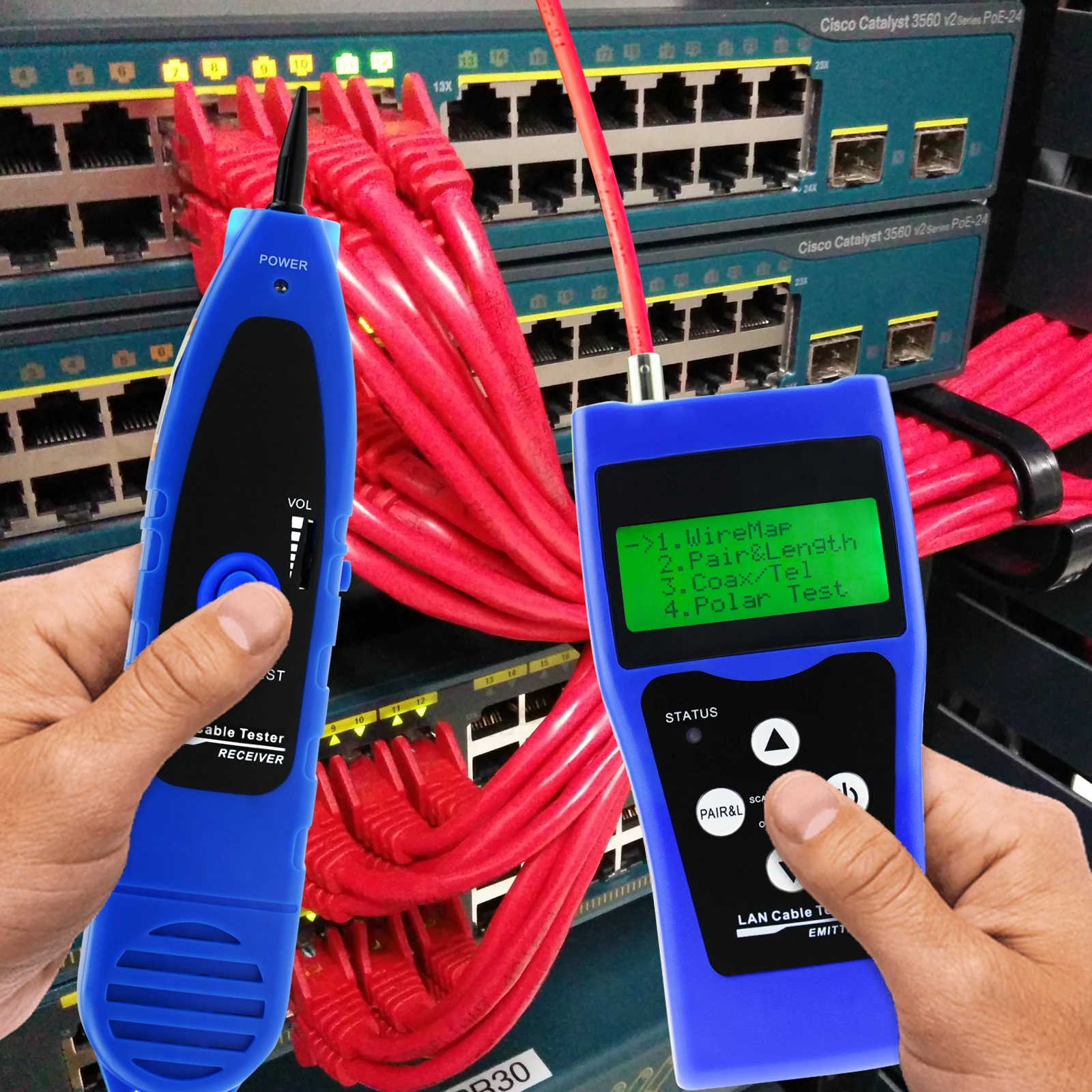 Multipurpose Network LAN Cable Inspection Telephone Wire Coaxial Cable