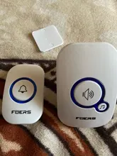 Timbre de puerta inalámbrico FUERS M557, 433Mhz, para hogar, bienvenida, 150M de largo, 32 canciones