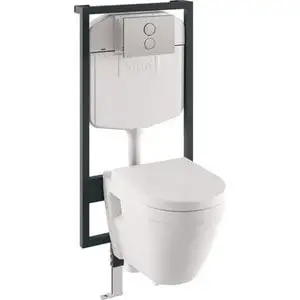 

Vitra S50 toilet set with Microlift seat + installation + chrome button (9003b003-7200)