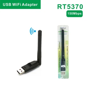 

RT5370 Wireless USB WiFi Adapter 150Mbps Network Card Antenna Dongle used on satellite tv receiver pc set top box