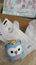 Cepillo de dientes eléctrico sónico para niños, 360 grados, de silicona, automático, Ultra sónico, recargable por USB, con dibujos animados