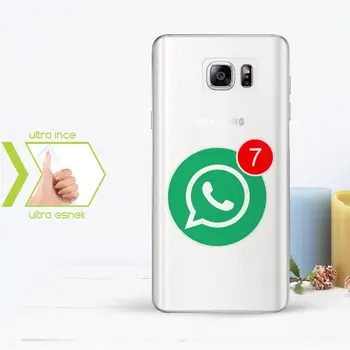 

Personalized Custom Samsung Galaxy Note 5 Slim Clear Silicone Phone Cover (WhatsApp-2)