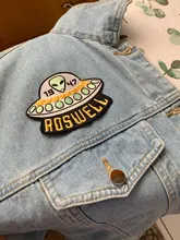 DIY Adventure Travel Patches For Clothing Mountain Camping Badge Space Stripe Iron On