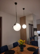 Pendant-Lights Lighting Fixtures Glass-Ball Hang-Lamp Restaurant-Decor Bedroom Living