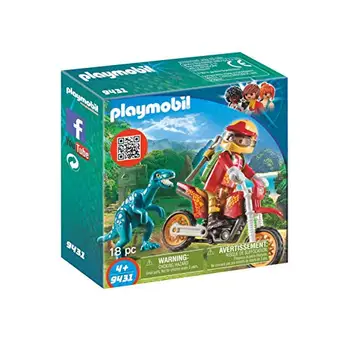 

Playmobil Moto with Velociraptor 9431