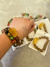 Pulsera de cuentas de piedra de obsidiana de FengShui chino, brazalete con abalorios de piedra obsidiana, cambio de Color, riqueza, buena suerte, Unisex