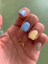 Canner-pendientes tipo botón de plata fina para mujer, 1 Uds., hélice, corazón, estrella, Luna, Piercing, joyería fina, cartílago W5, 925