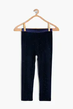 

Koton kids navy blue Female Child Pattern Leggings