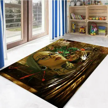 

Graffiti Girl Patterned Carpet ,Non Slip Floor Carpet,Teen's Carpet,Turkish Rug