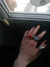 Nueva moda clásica diabólico Vintage ojo anillo de dedo ojo Punk bisutería gótica Halloween anillo de regalo