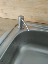 Sink Soap Dispenser Kitchen-Accessories Bathroom Stainless-Steel 300ML Brushed Manually-Press