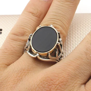 

Mens Ring 925 Sterling Silver Crystal Stone Wedding Men Rings Male Jewelry Rings For Men Rings for Women Men`s Rings Men Jewelry