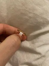 MANGOSKY-Anillo de titanio fino para dedo, anillo de oro de 1MM, 1 Uds., venta al por mayor