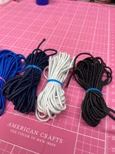 Nuevo 5 yardas mm 2mm 2,5mm alta elástico redondo banda elástica banda de goma elástica cordón para fabricación de joyería Diy Accesorios